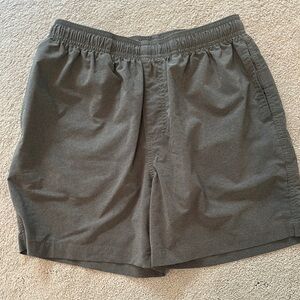 Chubbies Gray Athletic Shorts Elastic Waistband Lightweight